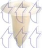 TRICLO 162531 Clip, trim/protective strip